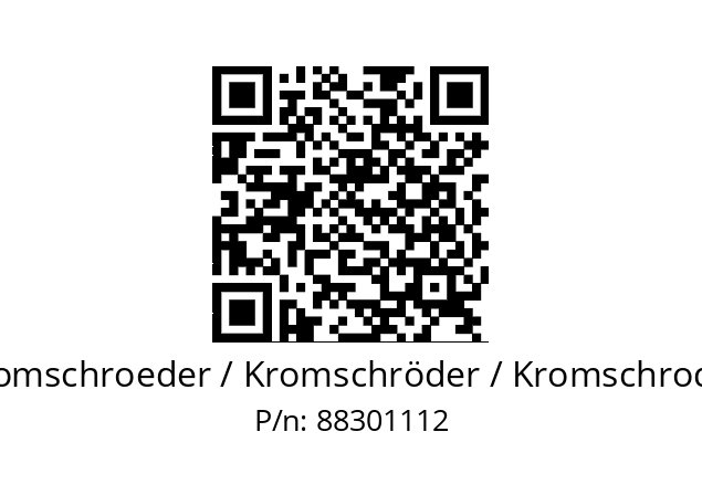   Kromschroeder / Kromschröder / Kromschroder 88301112