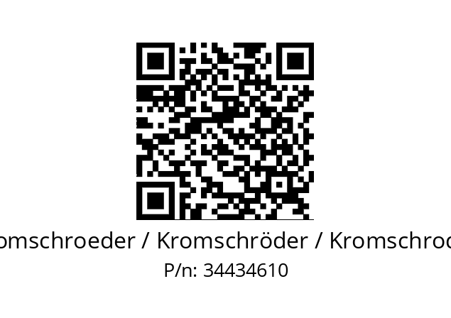   Kromschroeder / Kromschröder / Kromschroder 34434610