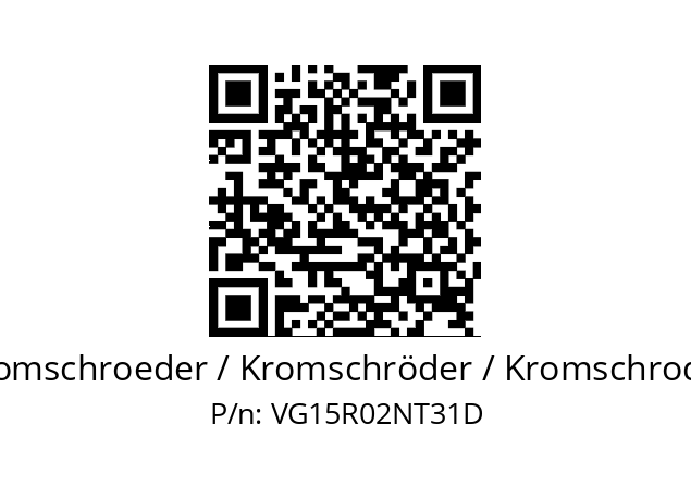   Kromschroeder / Kromschröder / Kromschroder VG15R02NT31D