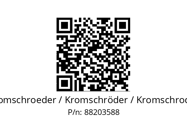   Kromschroeder / Kromschröder / Kromschroder 88203588