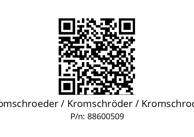   Kromschroeder / Kromschröder / Kromschroder 88600509