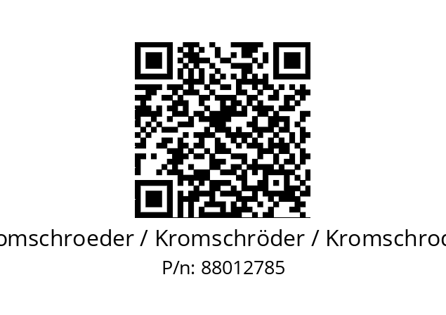  VAN 240R/NWGR Kromschroeder / Kromschröder / Kromschroder 88012785