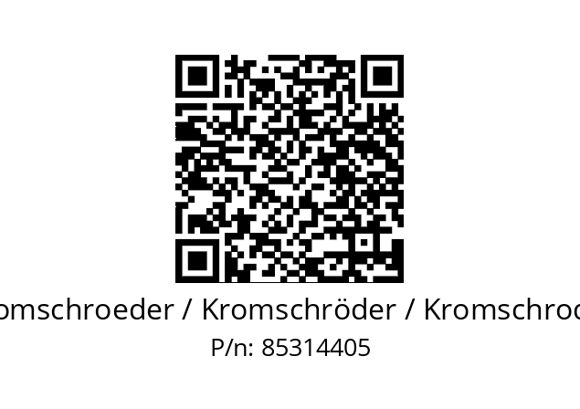  VK 100F40Q6HG6L3DSF Kromschroeder / Kromschröder / Kromschroder 85314405