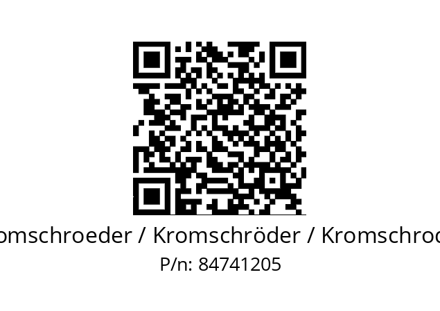   Kromschroeder / Kromschröder / Kromschroder 84741205