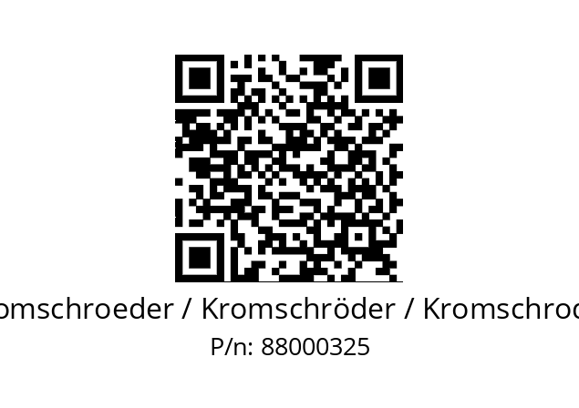   Kromschroeder / Kromschröder / Kromschroder 88000325