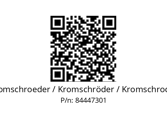   Kromschroeder / Kromschröder / Kromschroder 84447301