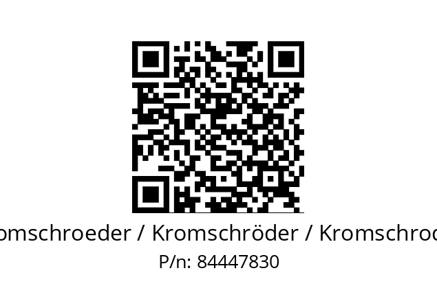   Kromschroeder / Kromschröder / Kromschroder 84447830