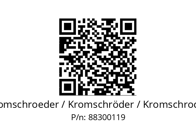   Kromschroeder / Kromschröder / Kromschroder 88300119