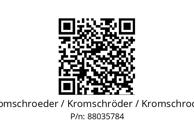   Kromschroeder / Kromschröder / Kromschroder 88035784