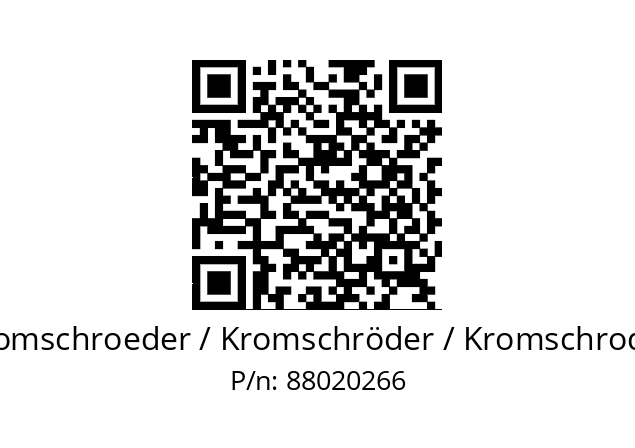   Kromschroeder / Kromschröder / Kromschroder 88020266