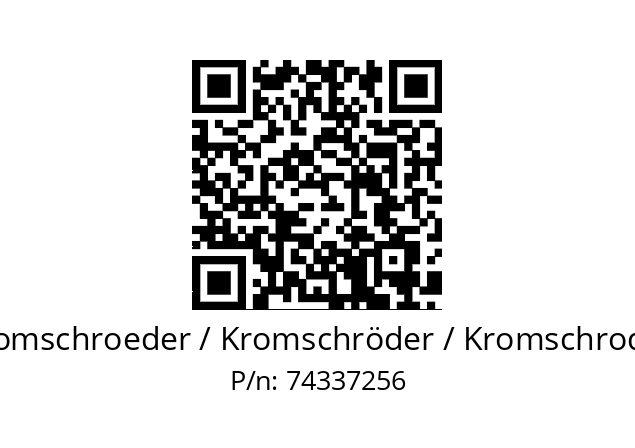   Kromschroeder / Kromschröder / Kromschroder 74337256