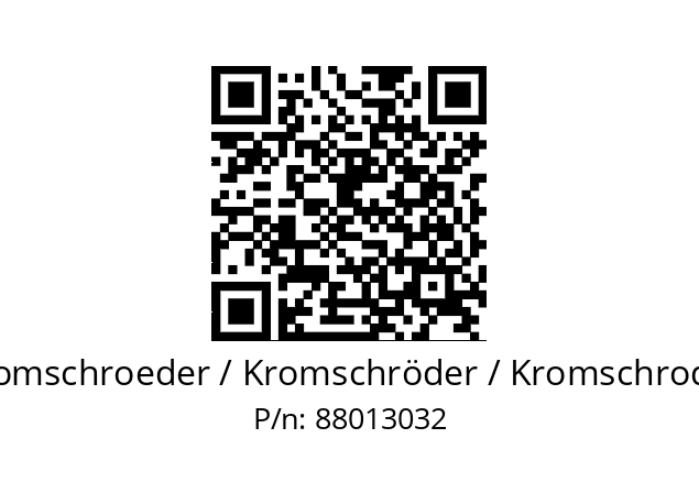  VMV 1-05P Kromschroeder / Kromschröder / Kromschroder 88013032