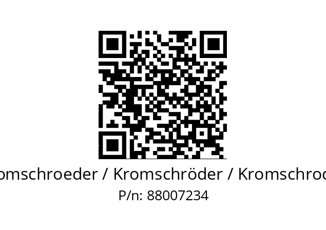   Kromschroeder / Kromschröder / Kromschroder 88007234