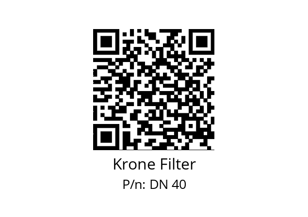   Krone Filter DN 40