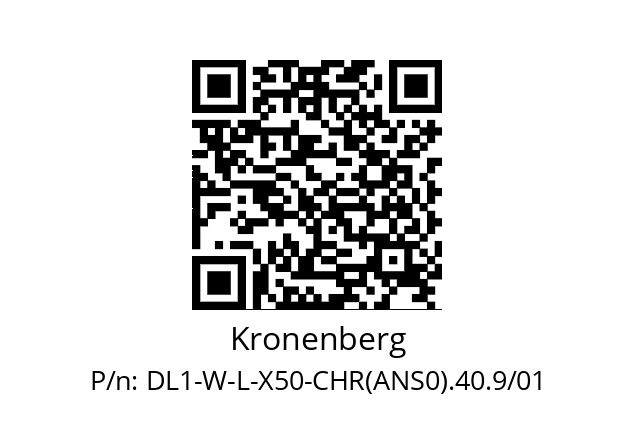   Kronenberg DL1-W-L-X50-CHR(ANS0).40.9/01