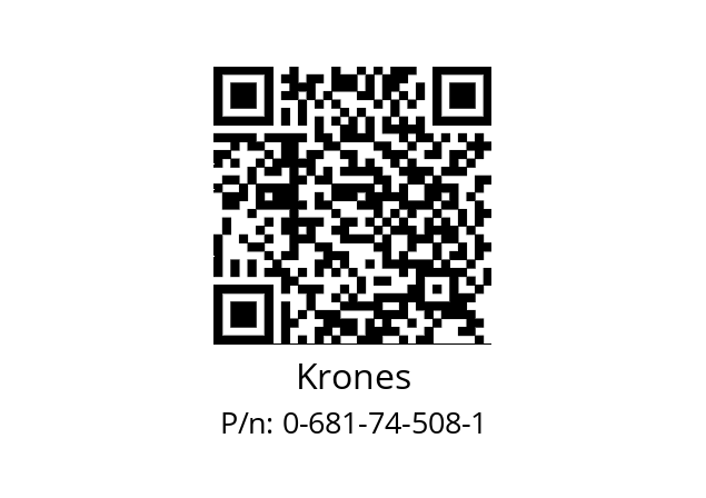   Krones 0-681-74-508-1