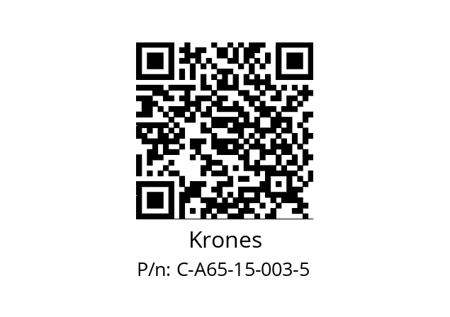   Krones C-A65-15-003-5 