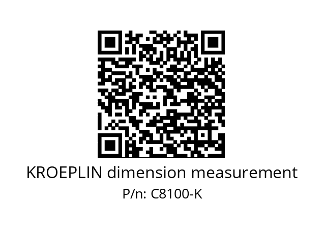   KROEPLIN dimension measurement C8100-K