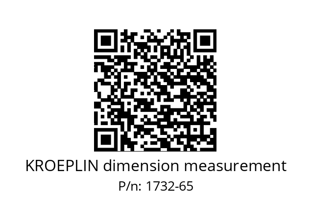   KROEPLIN dimension measurement 1732-65