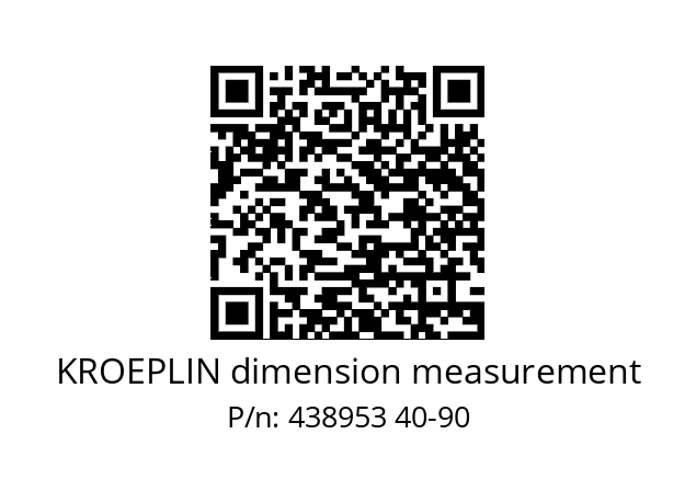   KROEPLIN dimension measurement 438953 40-90