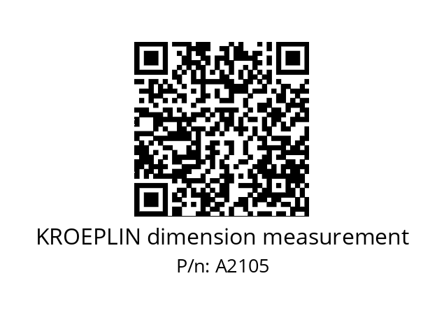   KROEPLIN dimension measurement A2105