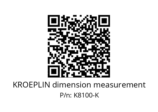   KROEPLIN dimension measurement K8100-K