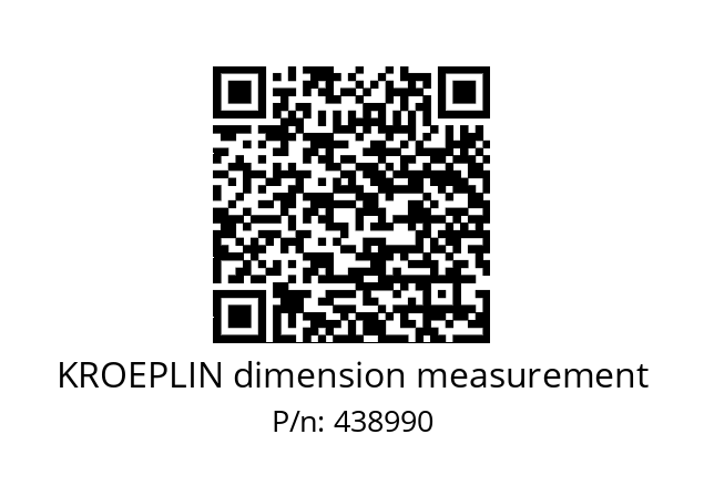   KROEPLIN dimension measurement 438990