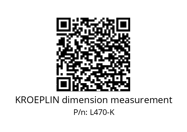   KROEPLIN dimension measurement L470-K