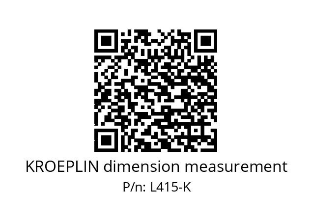   KROEPLIN dimension measurement L415-K