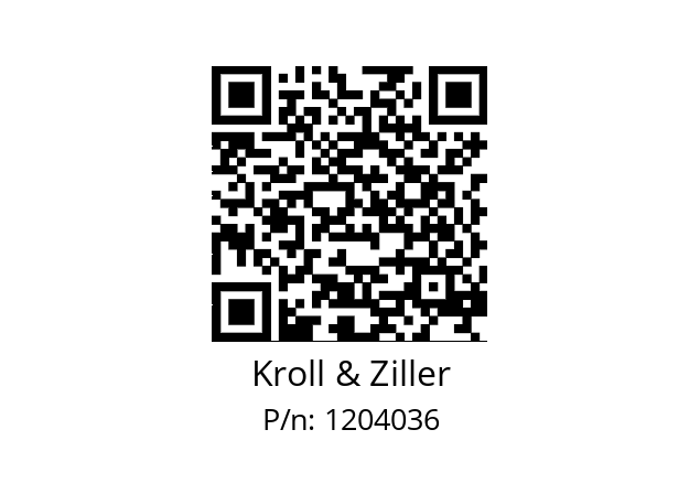   Kroll & Ziller 1204036