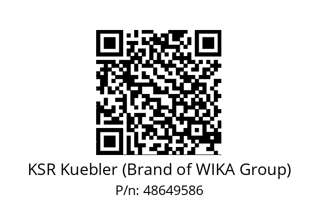   KSR Kuebler (Brand of WIKA Group) 48649586