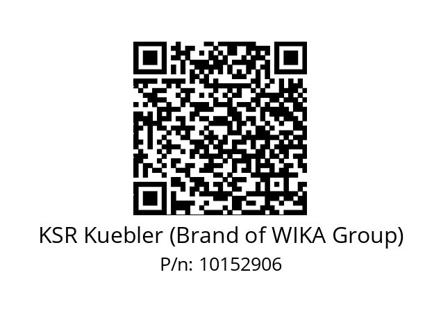  MSA - FKOM - B32 - 2.0 PVC KSR Kuebler (Brand of WIKA Group) 10152906