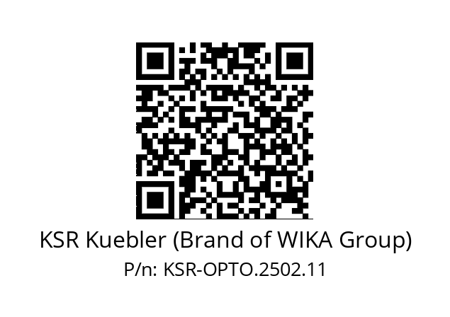   KSR Kuebler (Brand of WIKA Group) KSR-OPTO.2502.11