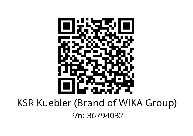   KSR Kuebler (Brand of WIKA Group) 36794032