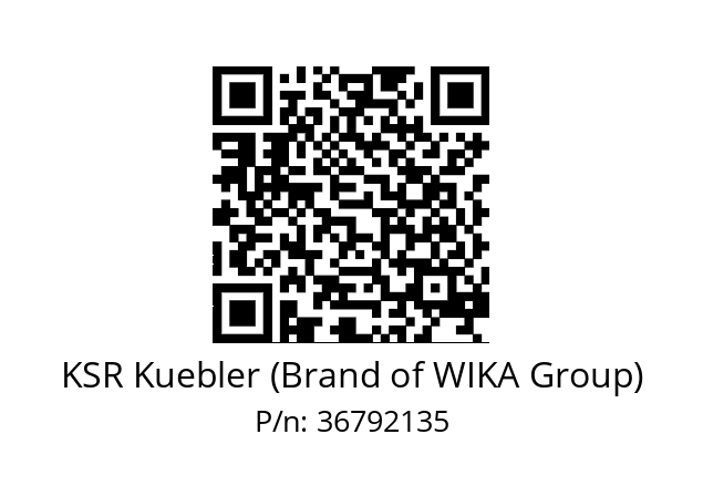   KSR Kuebler (Brand of WIKA Group) 36792135