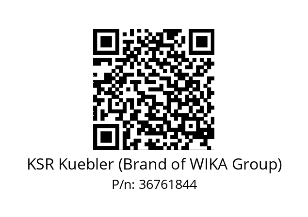   KSR Kuebler (Brand of WIKA Group) 36761844