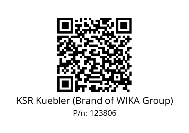   KSR Kuebler (Brand of WIKA Group) 123806