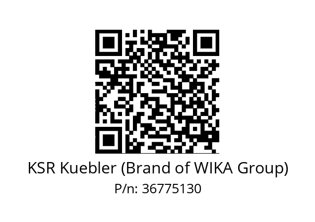   KSR Kuebler (Brand of WIKA Group) 36775130