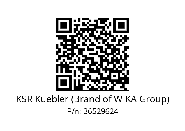   KSR Kuebler (Brand of WIKA Group) 36529624