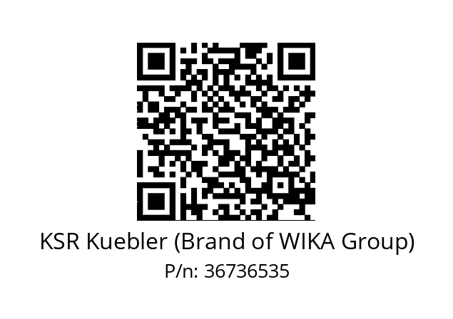   KSR Kuebler (Brand of WIKA Group) 36736535