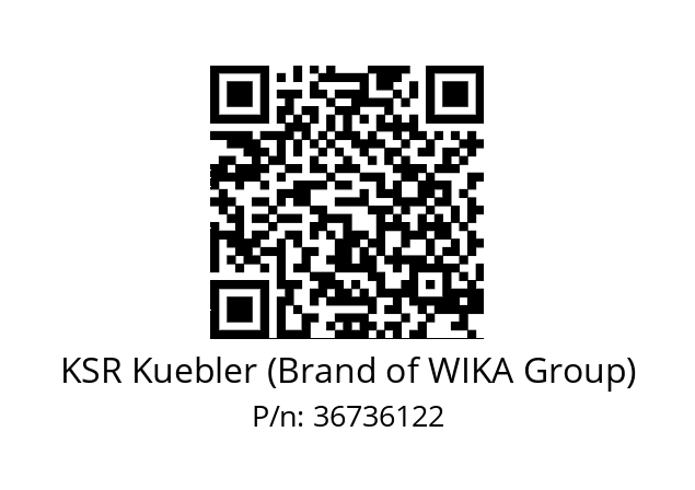   KSR Kuebler (Brand of WIKA Group) 36736122