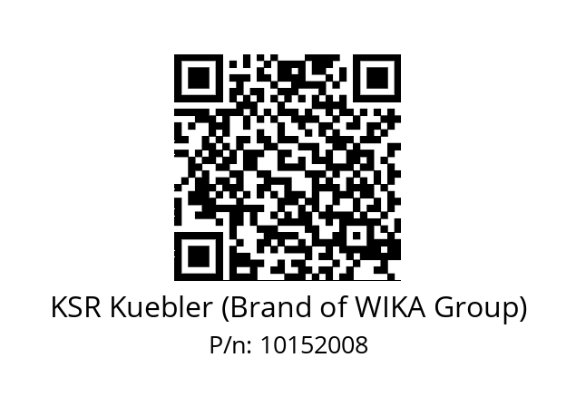   KSR Kuebler (Brand of WIKA Group) 10152008