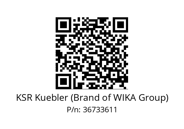   KSR Kuebler (Brand of WIKA Group) 36733611