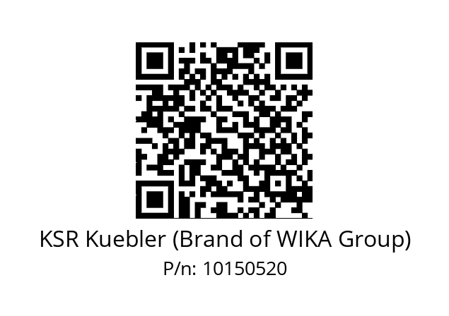   KSR Kuebler (Brand of WIKA Group) 10150520