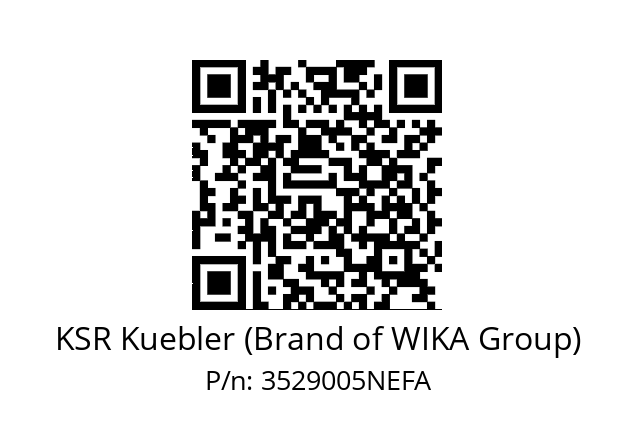   KSR Kuebler (Brand of WIKA Group) 3529005NEFA