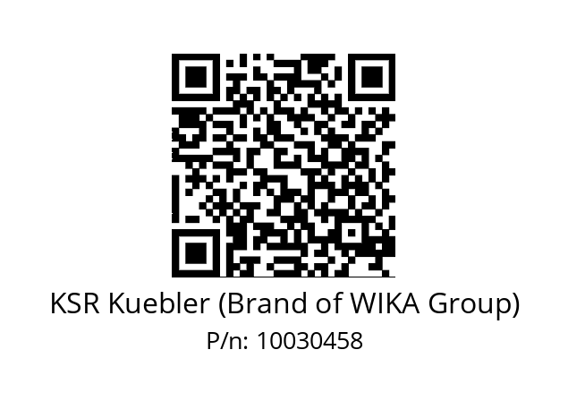   KSR Kuebler (Brand of WIKA Group) 10030458