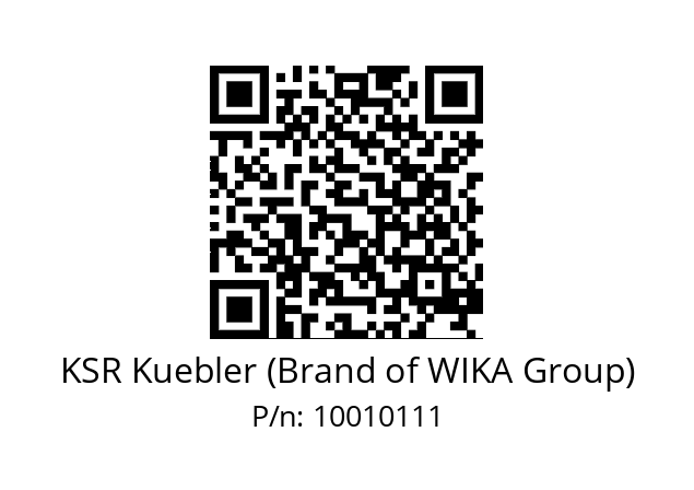   KSR Kuebler (Brand of WIKA Group) 10010111