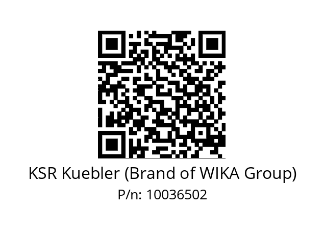   KSR Kuebler (Brand of WIKA Group) 10036502