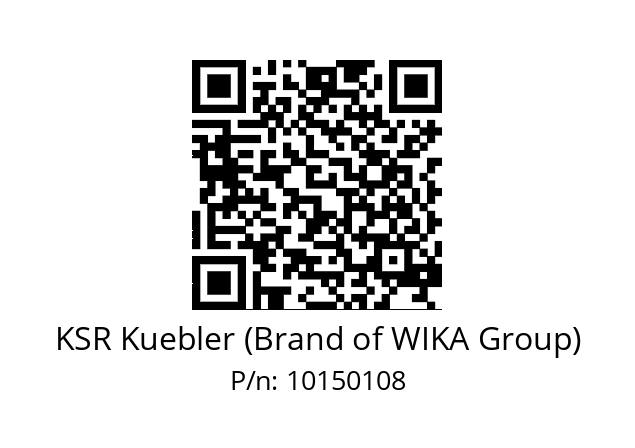   KSR Kuebler (Brand of WIKA Group) 10150108