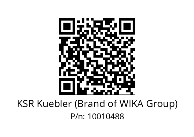   KSR Kuebler (Brand of WIKA Group) 10010488